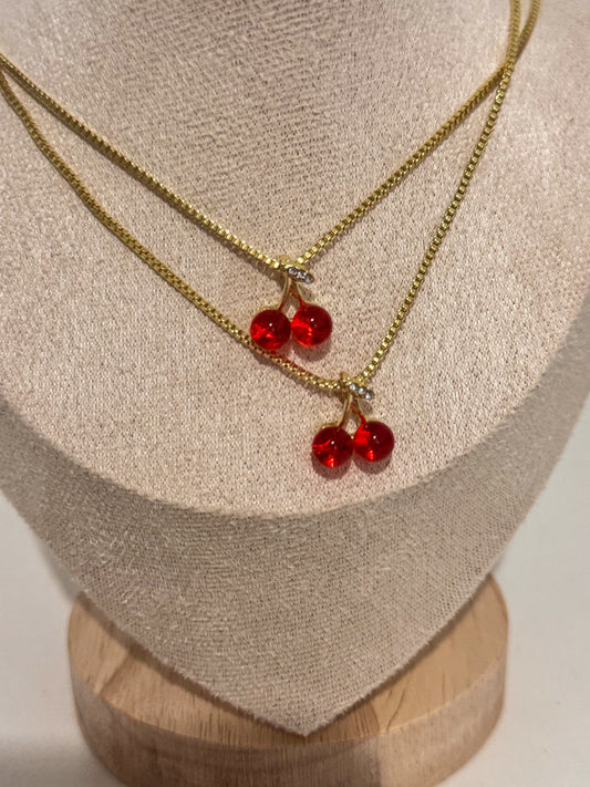 Cherries necklace